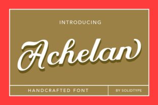 Achelan Script: A Vintage Elegance for Branding and Design