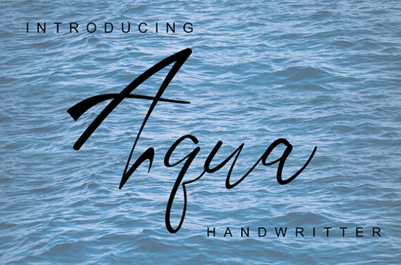 Aqua: A Script Font for Personalized Editorial Design