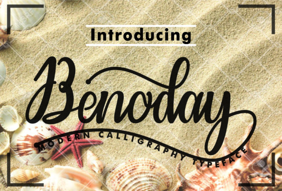 Benoday: A Script Font for Elegant Editorial Design
