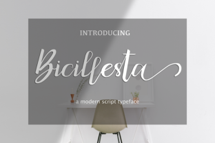 Bicillesta: A Script Font for Editorial Design and Creative Branding