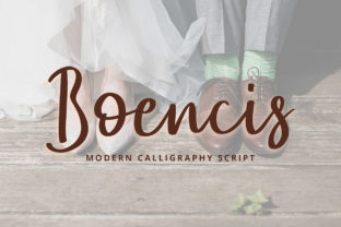 Boencis: A Script Handwritten Font for Modern Branding
