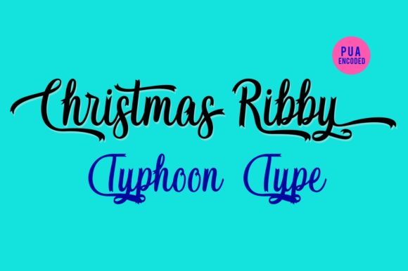 Christmas Ribby: A Font for Romantic Editorial Design