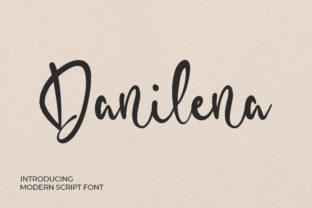 Discover the Magic of Danilena: A Script Handwritten Font for Creative Crafting