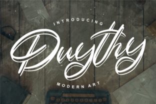 Duythy Script Font: A Versatile Choice for Designers