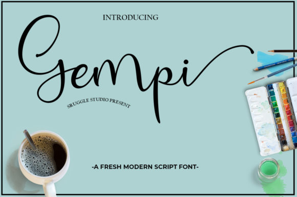 Gempi: A Versatile Script Handwritten Font for Creative Designers