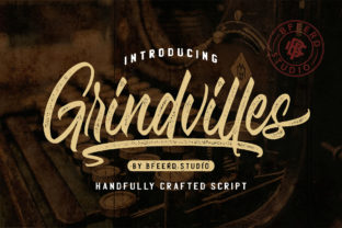 Grindvilles Duo: A Script Handwritten Font for Crafting with Character