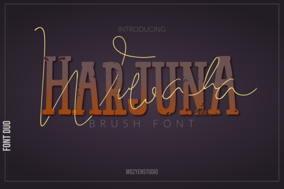 Harjuna: A Slab Serif Font for Editorial Design and Content Branding