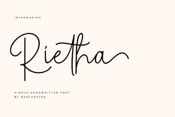 Rietha: The Script Font That Elevates Your Campaigns