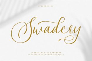 Swadery: The Luxury Script Font That Elevates Your Brand