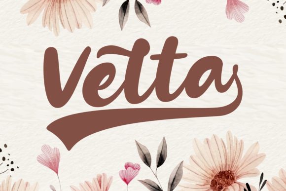 Velta: A Versatile Script Handwritten Font for Creative Projects