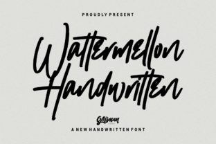 Wattermellon: A Bold Script Font for Editorial Design
